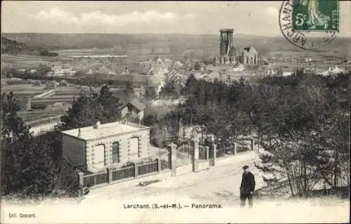 Ak Larchant Seine-et-Marne, Panorama