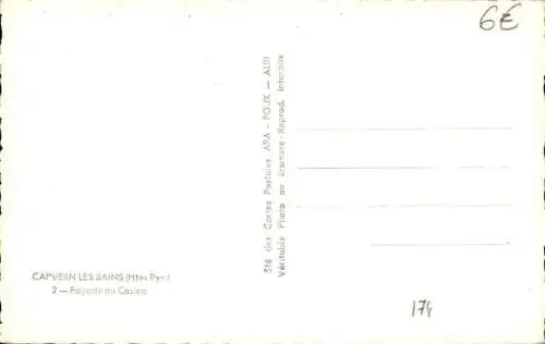 Ak Capvern Hautes Pyrénées, Fassade des Casinos