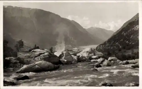 Ak Hardanger Norwegen, Utsikt over Hardangerfjorden