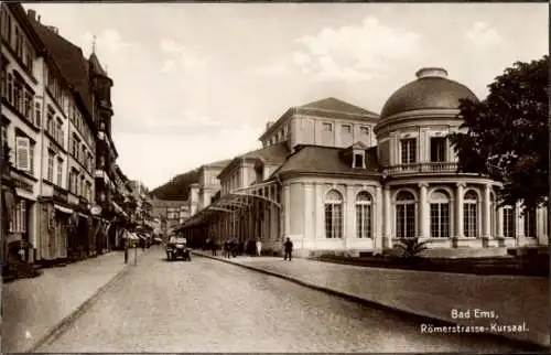 Ak Bad Ems an der Lahn, Römerstraße, Kursaal