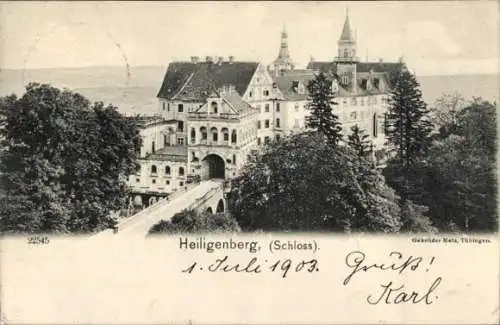 Ak Heiligenberg in Baden, Schloss