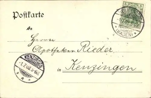 Ak Heiligenberg in Baden, Schloss