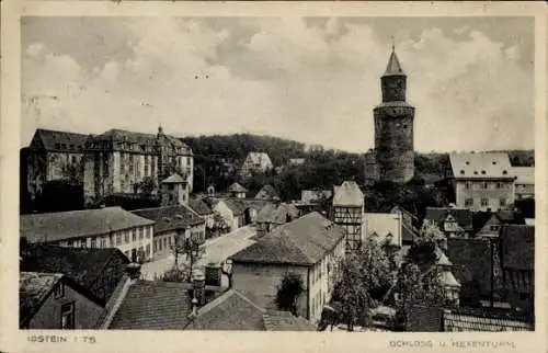 Ak Idstein im Taunus Hessen, Schloss mit Hexenturm