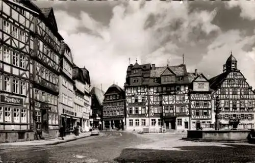 Ak Butzbach im Taunus Hessen, Marktplatz