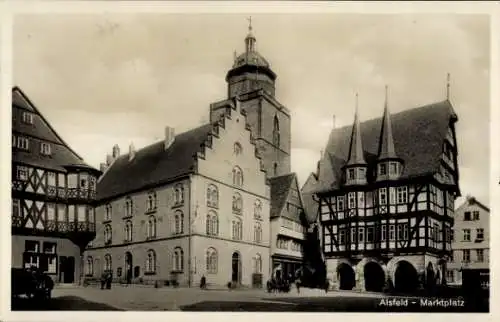 Ak Alsfeld in Hessen, Marktplatz