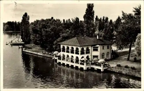 Ak Radolfzell am Bodensee, Strandhotel und Strandcafe Mettnau