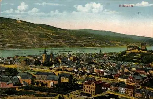 Ak Bingen am Rhein, Gesamtansicht