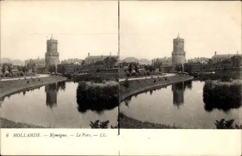 Stereo Ak Nijmegen Gelderland Niederlande, Park