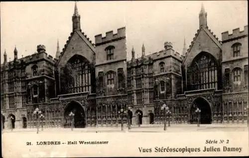 Stereo Ak London England, Westminster Hall