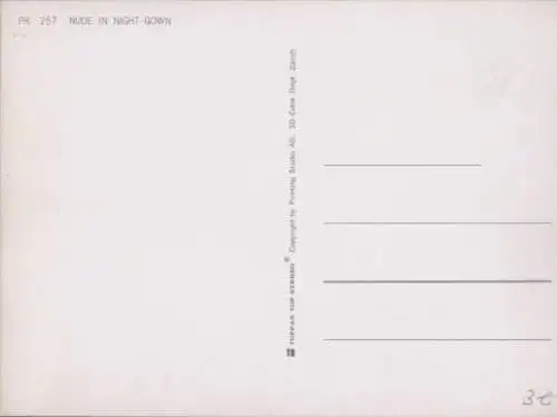 3D Ak Erotik, Frau in durchsichtigem Nachthemd