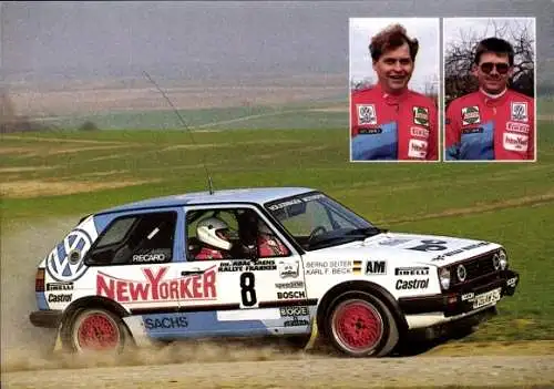 Ak Deutsche Rallye-Meisterschaft, Volkswagen Werkseinsatz, VW Golf GTI 16V