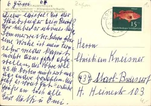 Künstler Ak H. Moritz, Staubsteiger, Bergmann mit Staubsauger, Staubwedel