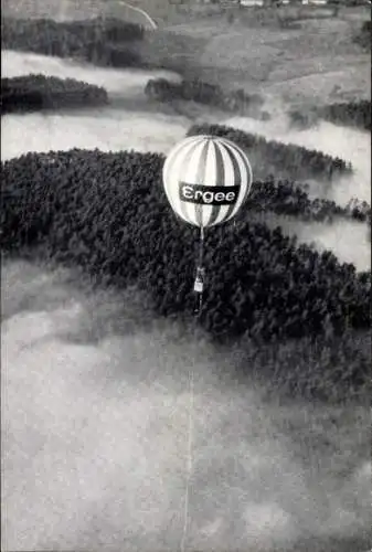 Ak Ballon Ergee, früh am Morgen, Ballonclub Westfalen EV Marl, Bordstempel