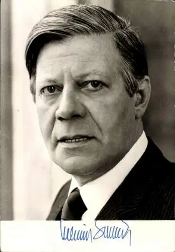 Ak Helmut Schmidt, Bundeskanzler, SPD, Portrait