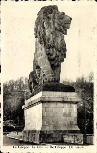 Ak Jalhay Wallonia Lüttich, Gileppe, Lion