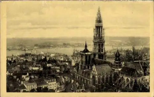 Ak Antwerpen Antwerpen Flandern, Panorama