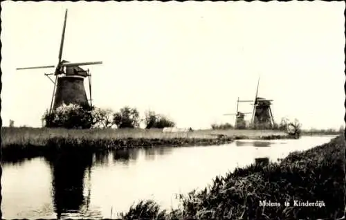 Ak Kinderdijk Molenwaard Südholland Niederlande, Windmühlen