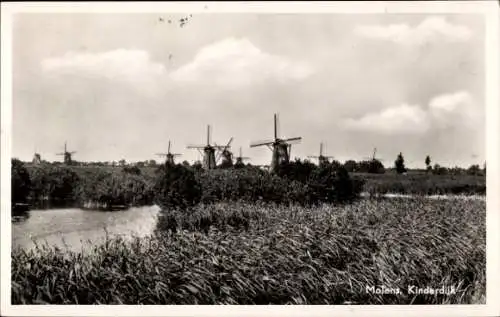 Ak Kinderdijk Molenwaard Südholland Niederlande, Windmühlen