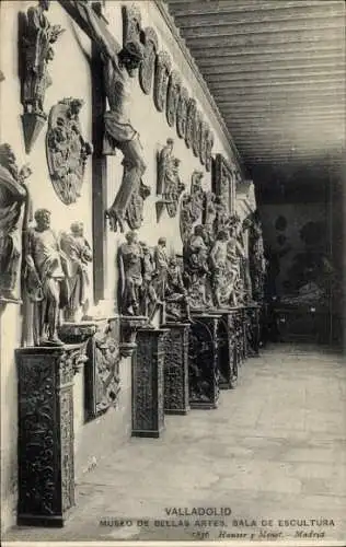 Ak Valladolid Castilla y León, Museum der Schönen Künste, Skulpturensaal