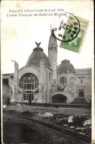 Ak Gent Gent Ostflandern, Weltausstellung 1913, Halles des Machines