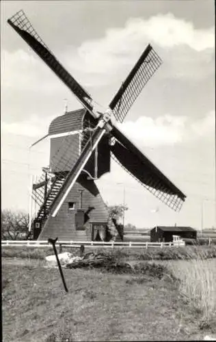 Ak Nieuwersluis Stichtse Vecht Utrecht, Poldermolen Oukoopse Mühle