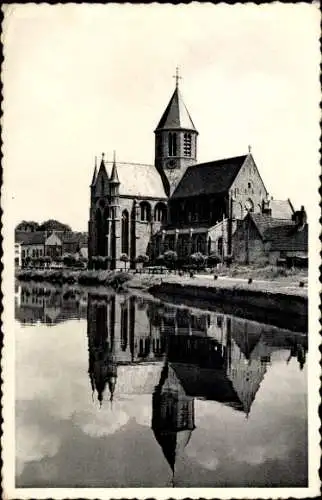 Ak Oudenaarde Belgien Ostflandern, Kirche von Pamele