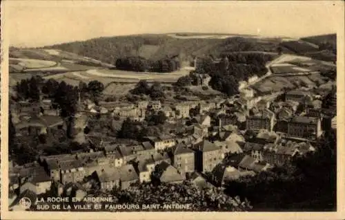 Ak La Roche en Ardenne Wallonien Luxemburg, südlich der Stadt, Faubourg Saint Antoine