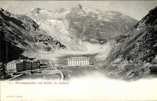 Ak Gletsch Obergoms Kanton Wallis, Rhonegletscher, Hotels