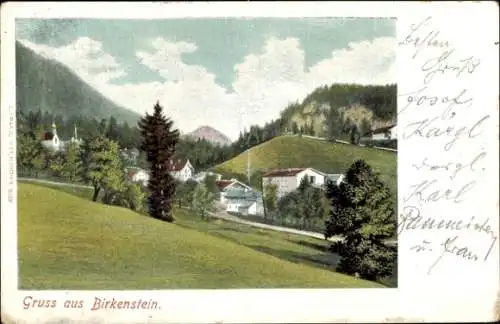 Ak Birkenstein Fischbachau Oberbayern, Teilansicht