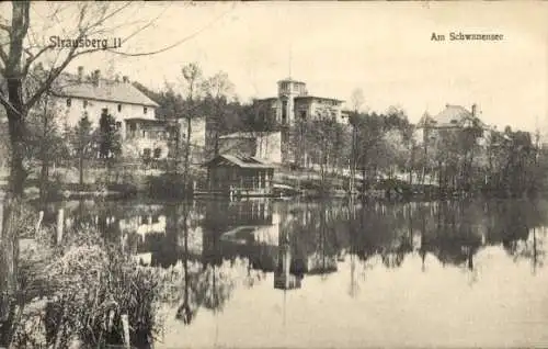 Ak Strausberg in der Mark, Am Schwanensee