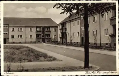 Ak Nauen im Havelland, Genoba Baussen Straße