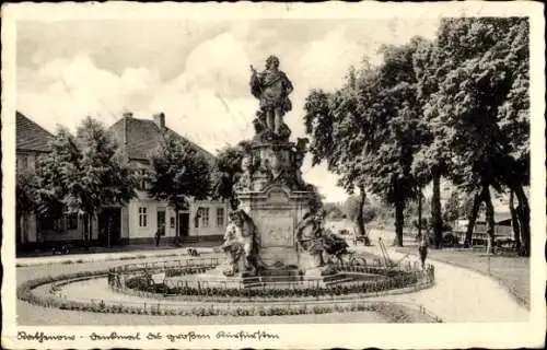 Ak Rathenow im Havelland, Denkmal des großen Kurfürsten