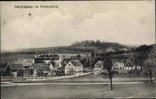 Ak Göritzhain Lunzenau in Sachsen, Gesamtansicht, Chemnitztal