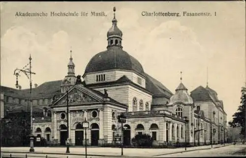 Ak Berlin Charlottenburg, Akademische Hochschule für Musik, Fasanenstraße 1