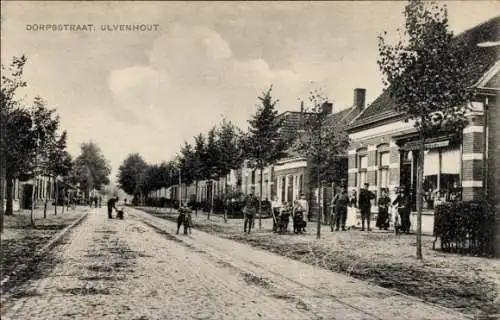 Ak Ulvenhout Nordbrabant Niederlande, Dorpsstraat