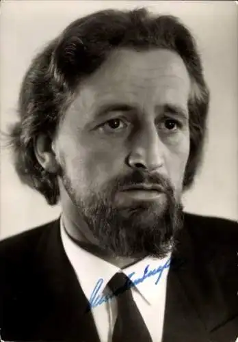 Ak Schauspieler Anton Preisinger, Portrait, Passionsspiele Oberammergau 1960, Autogramm