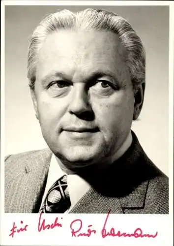 Ak Schauspieler Rudi Hermann, Portrait, Autogramm