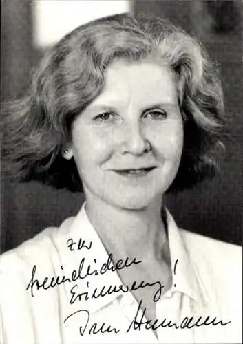 Ak Schauspielerin Irm Hermann, Portrait, Autogramm