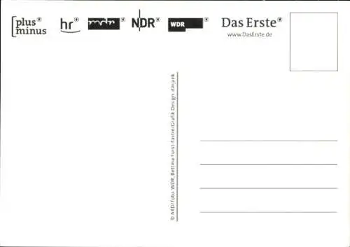 Ak Moderator Jörg Boecker, Portrait, plusminus, ARD, Autogramm