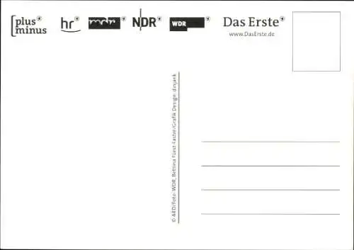 Ak Moderator Jörg Boecker, Portrait, plusminus, ARD, Autogramm