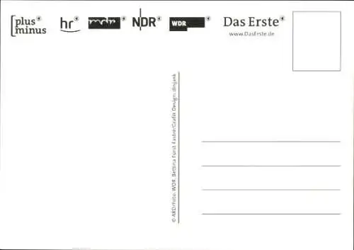 Ak Moderator Jörg Boecker, Portrait, plusminus, ARD, Autogramm