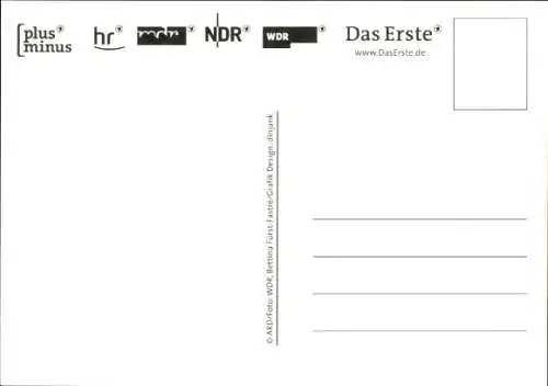 Ak Moderator Jörg Boecker, Portrait, plusminus, ARD, Autogramm