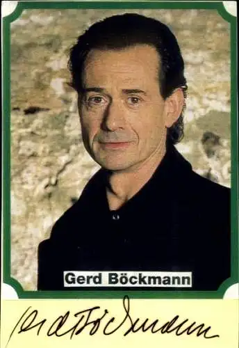 Ak Schauspieler Gerd Böckmann, Portrait, Autogramm