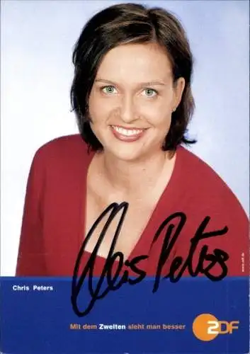 Ak Schauspielerin Chris Peters, Portrait, Autogramm