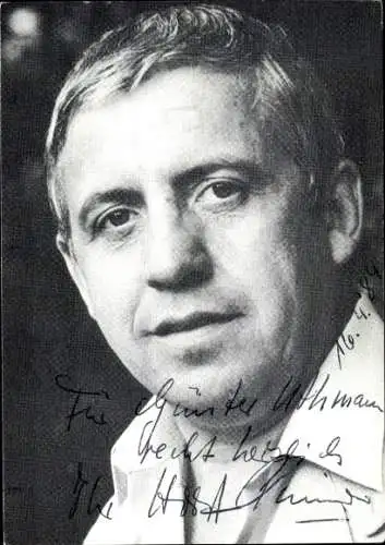 Ak Schauspieler Horst Pinnow, Portrait, Autogramm