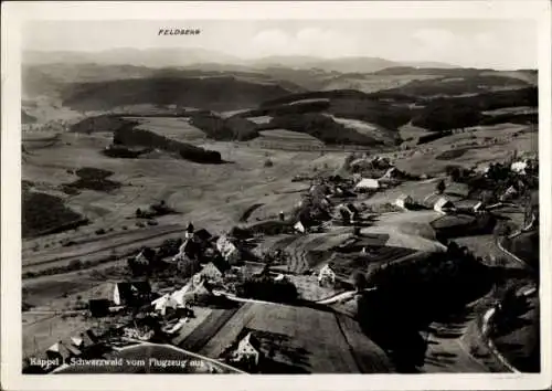 Ak Kappel Lenzkirch im Schwarzwald, Fliegeraufnahme, Feldberg, Gasthof Sternen