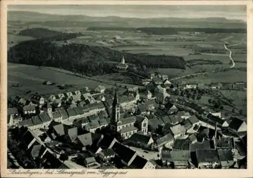 Ak Bräunlingen im Schwarzwald Baden, Fliegeraufnahme