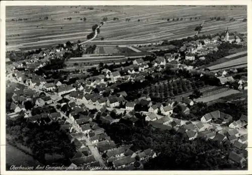 Ak Oberhausen in Oberbayern, Fliegeraufnahme