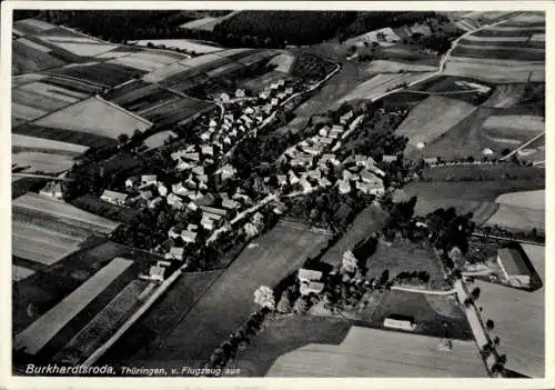 Ak Burkhardtroda Gerstungen in Thüringen, Fliegeraufnahme