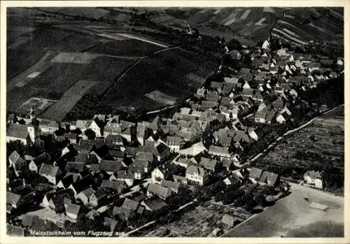 Ak Mainstockheim in Unterfranken Bayern, Fliegeraufnahme